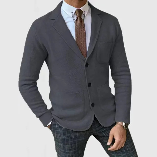 WW | Herren Smart Casual Blazer - Im Strickstil