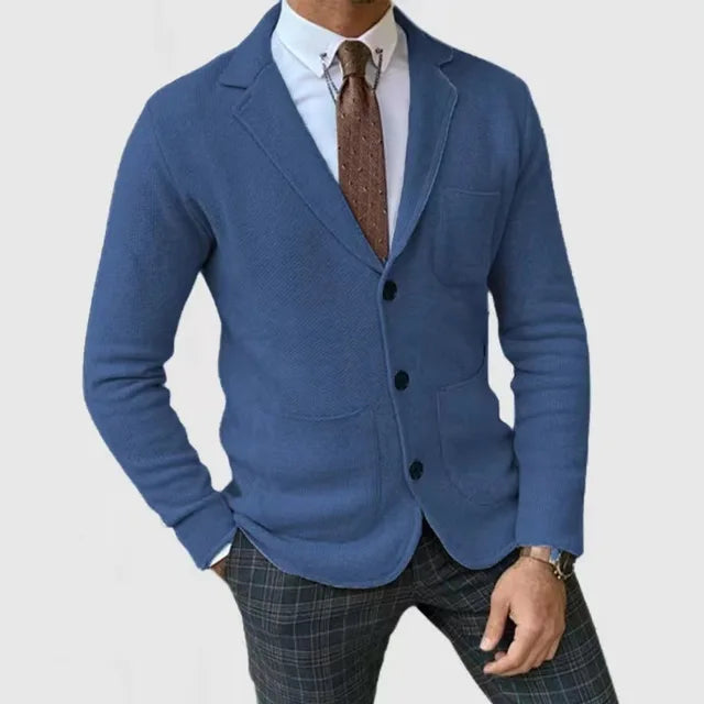 WW | Blazer Slim Fit Soft Stretch Knit Single-Breasted Classic Cut