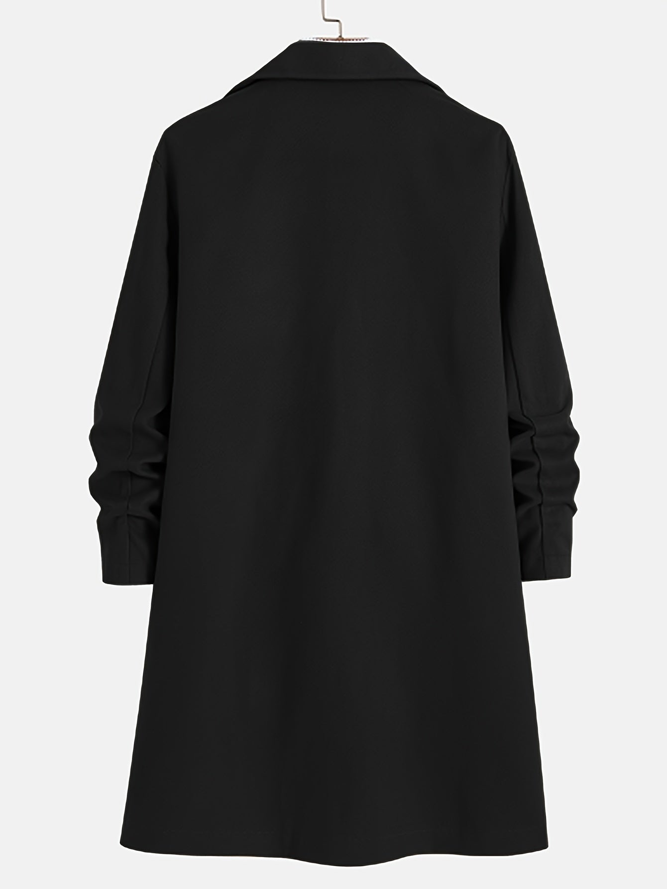 WW | Trench Coat Wool Blend Single-Breasted Wool Trench Coat