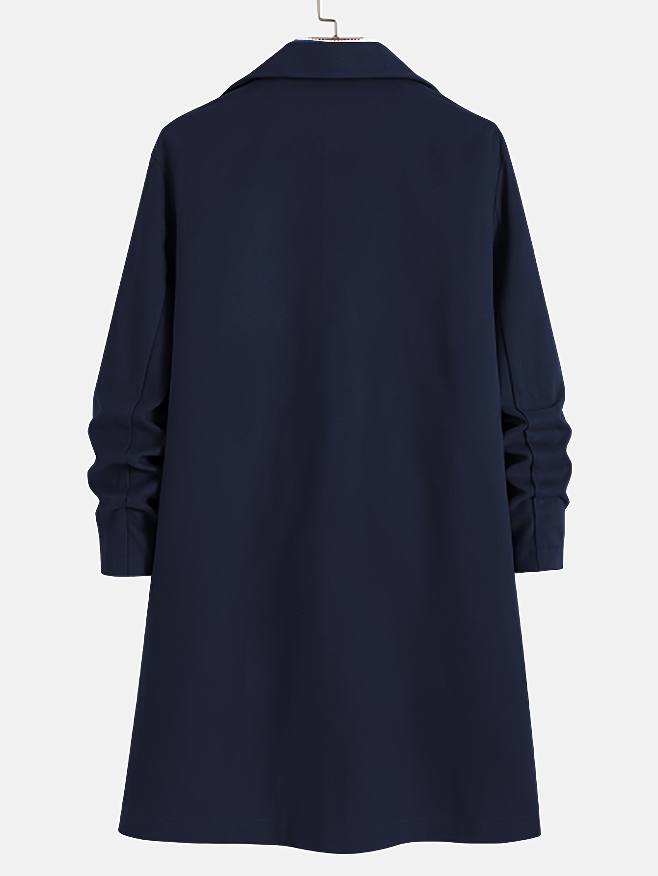 WW | Trench Coat Wool Blend Single-Breasted Wool Trench Coat