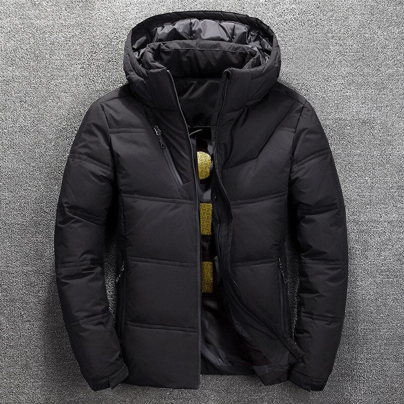 WW | Winter Jacket Hooded Zip-Up Lined Jacket Puffer Jacket