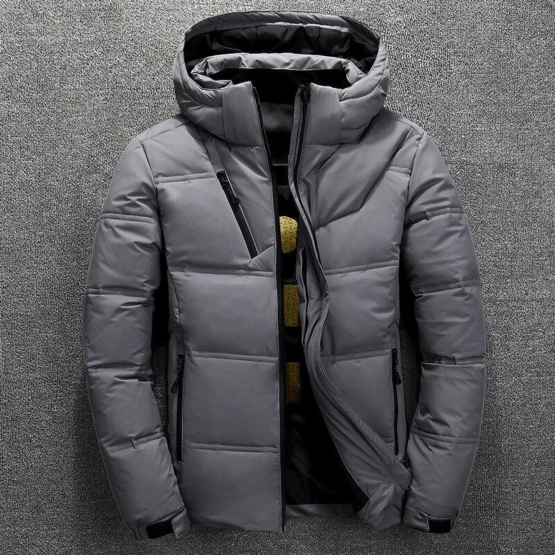 WW | Winter Jacket Hooded Zip-Up Lined Jacket Puffer Jacket
