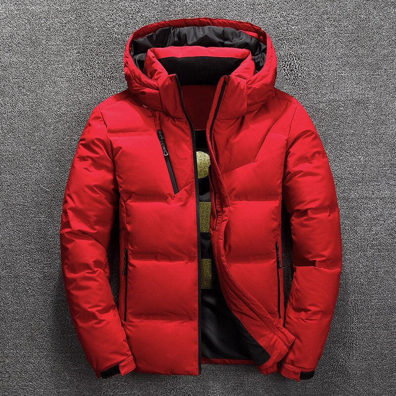 WW | Winter Jacket Hooded Zip-Up Lined Jacket Puffer Jacket