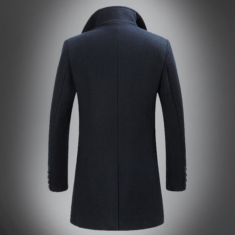 WW | Wol Mantel - Slim Fit Knopfverschluss mit Reverskragen