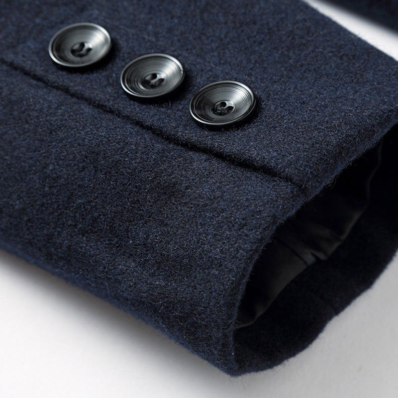 WW | Wol Mantel - Slim Fit Knopfverschluss mit Reverskragen