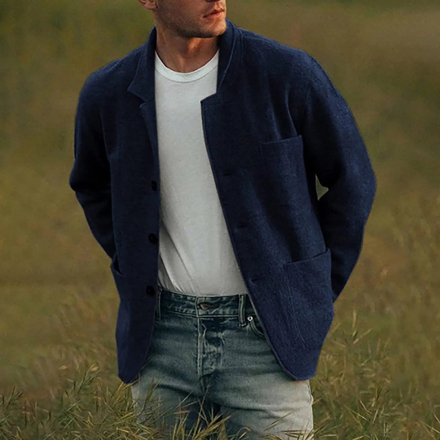 WW | Casual Button-Down Blazer Shirt Jacket