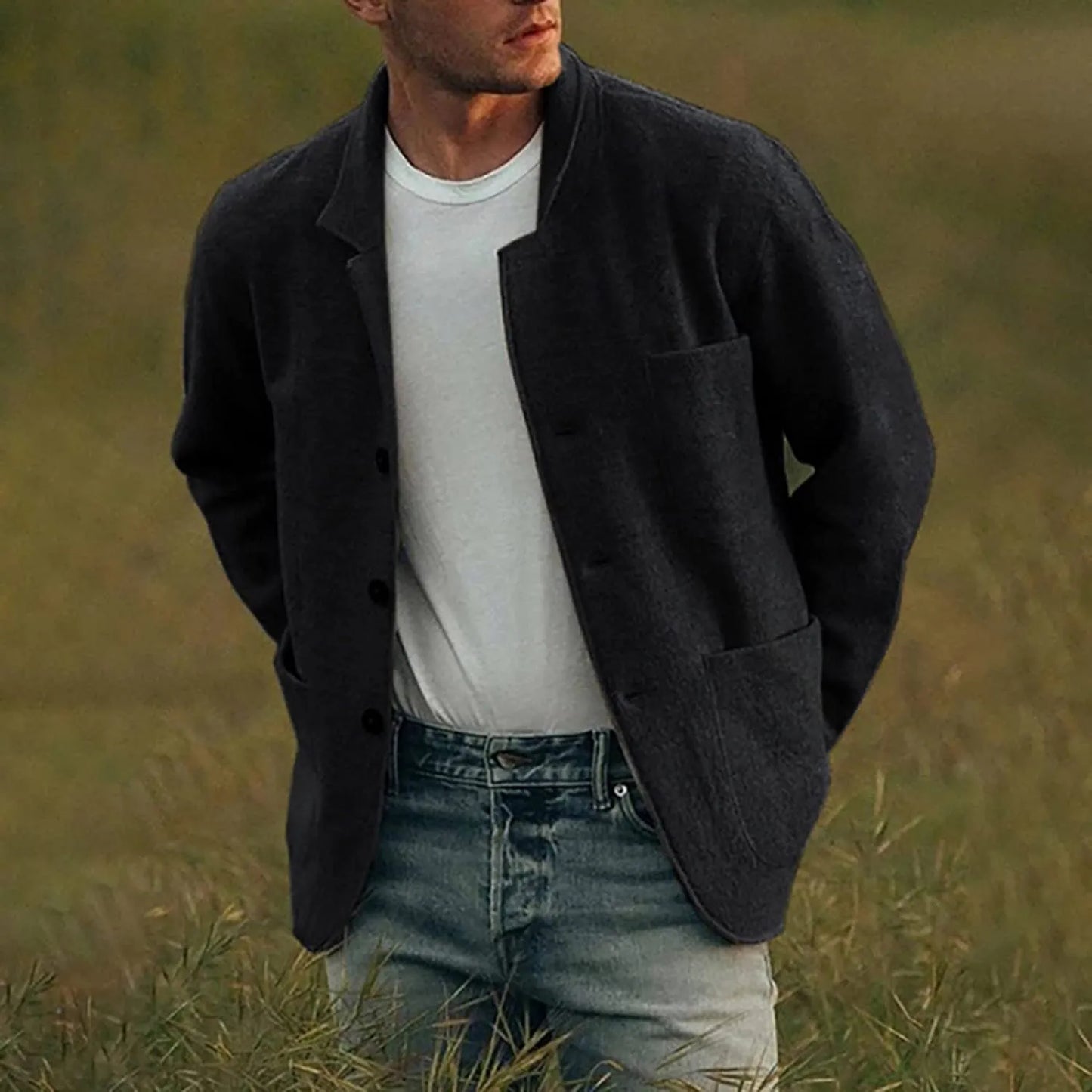WW | Casual Button-Down Blazer Shirt Jacket