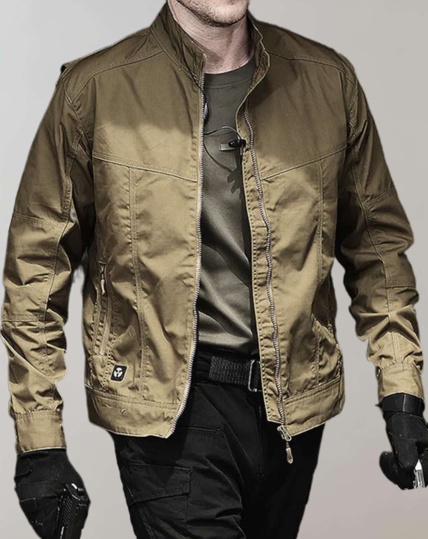 WW | Lightweight Green Summer Jacket with Zipper