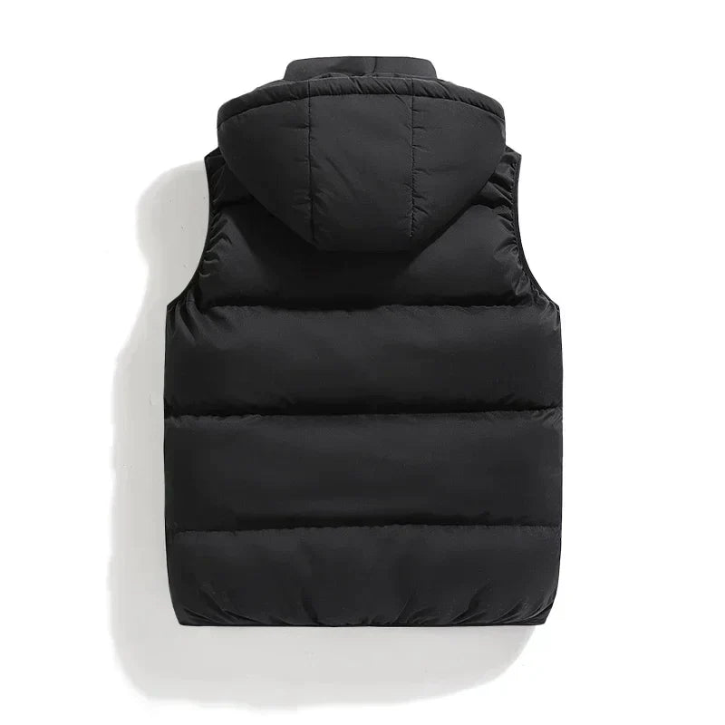 WW | Zip-Up Hooded Puffer Vest Bodywarmer
