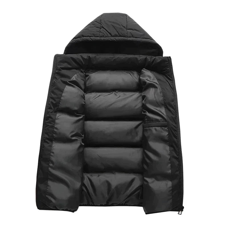 WW | Zip-Up Hooded Puffer Vest Bodywarmer