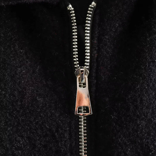 WW | Kurz Taschen Reißverschlussjacke Wolljacke für Frauen