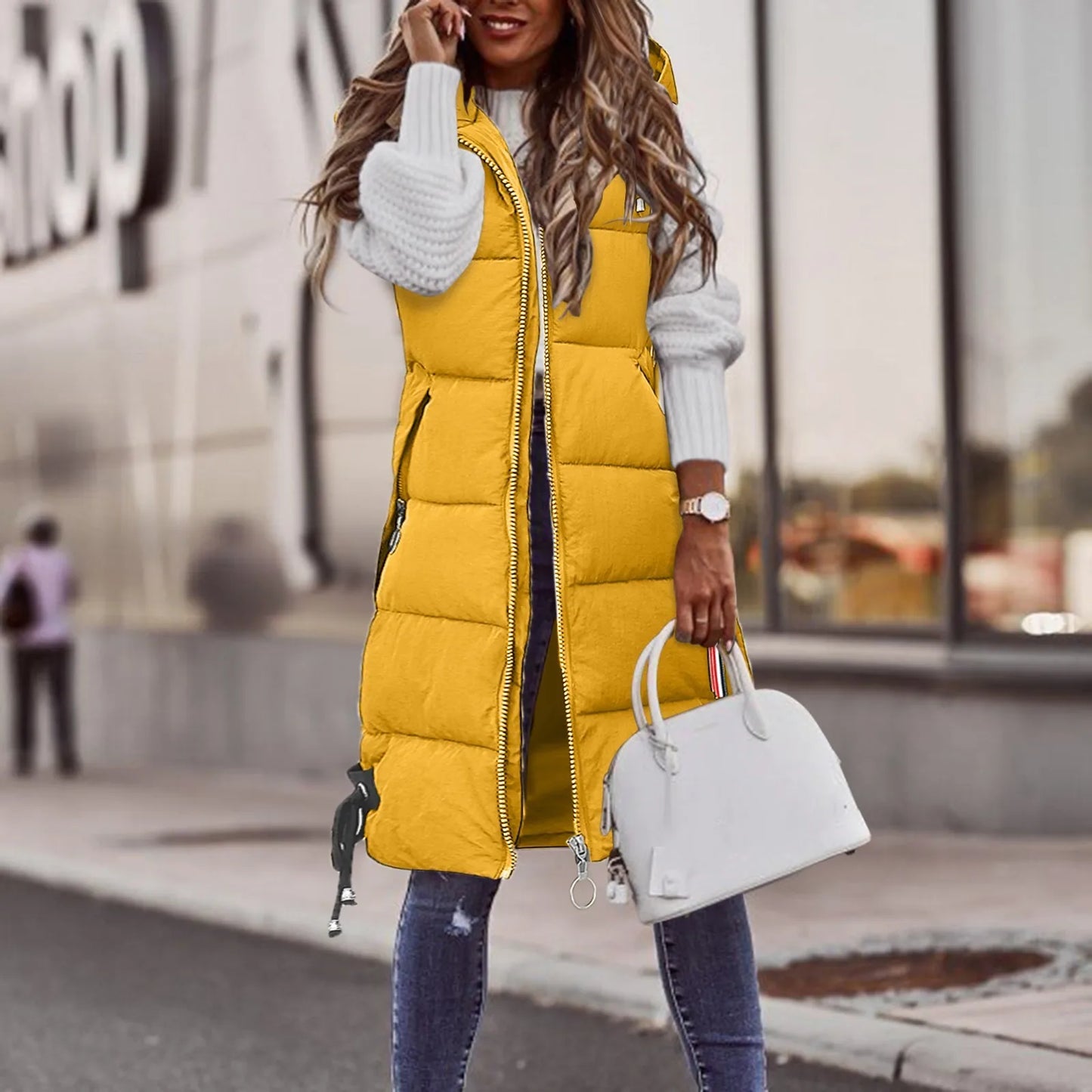 WW | Padded vest with hood