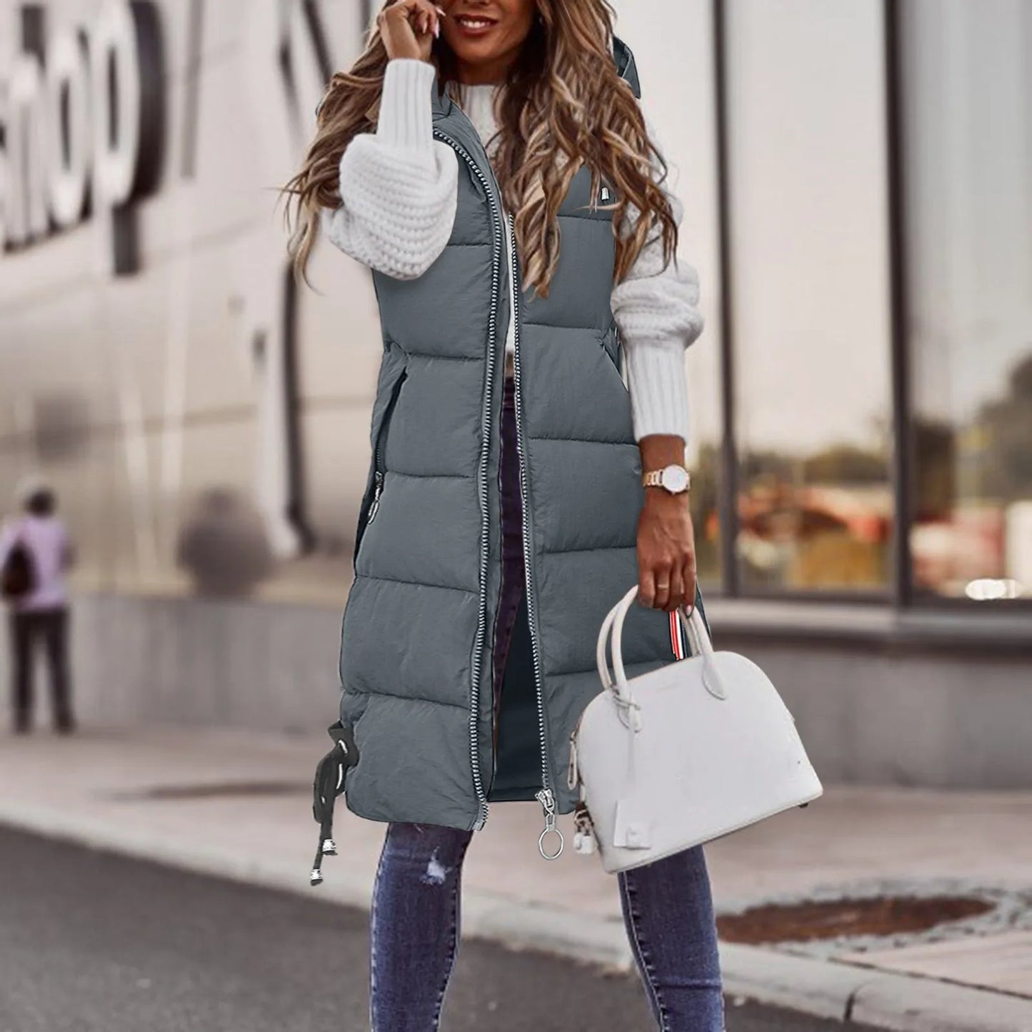 WW | Padded vest with hood