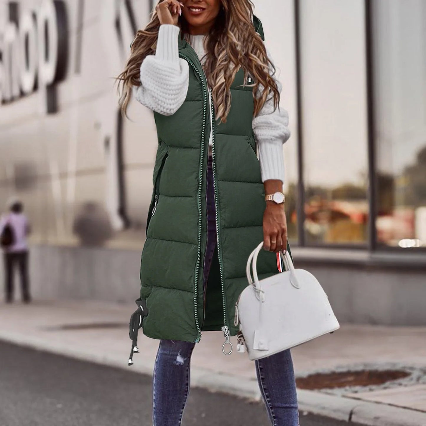 WW | Padded vest with hood
