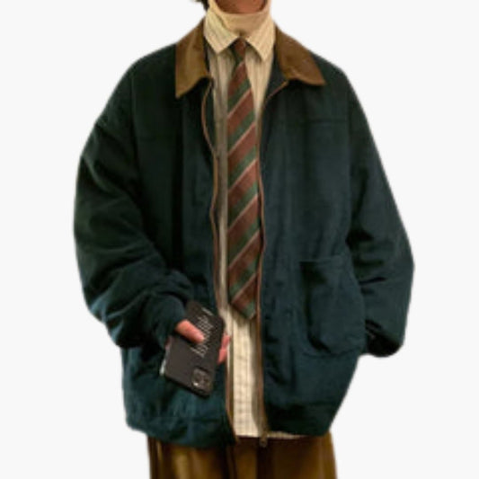 WW | Men's Winter Jacket with Zipper and Front Pockets