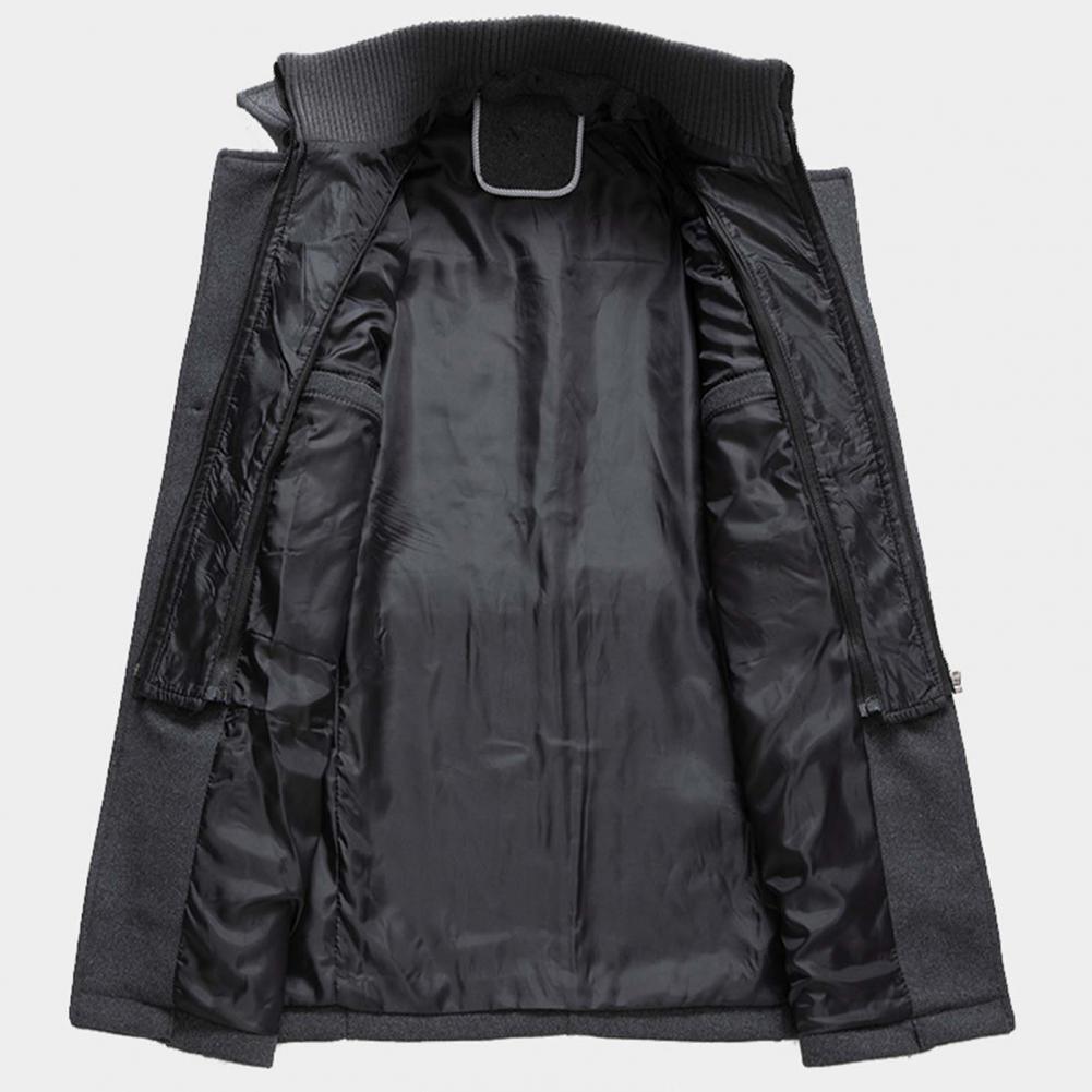 WW | Wool Coat Single-breasted Zip-Up Wool Coat Jackets