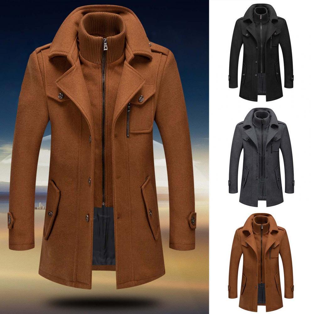WW | Wool Coat Single-breasted Zip-Up Wool Coat Jackets