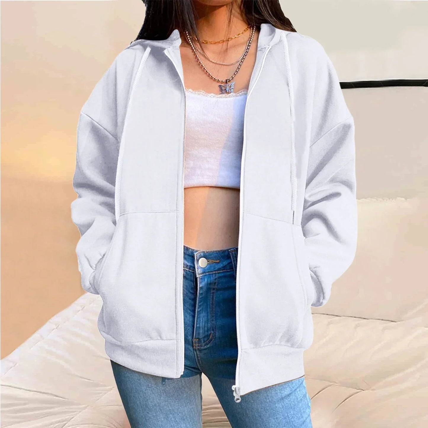 WW | Oversized Zip-Up Hoodie