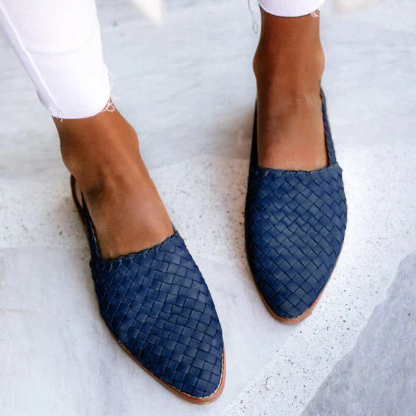 WW | Geflochtene Damen Sneakers - Bequeme und stilvolle flache Schuhe