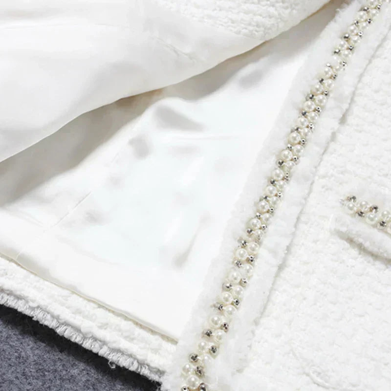 WW | White Tweed Jacket For Women
