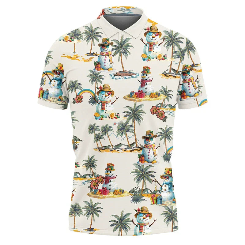 WW | Santa Claus Polo Shirt - Stylisches Herrenpoloshirt mit festlichem Design und bequemem Schnitt