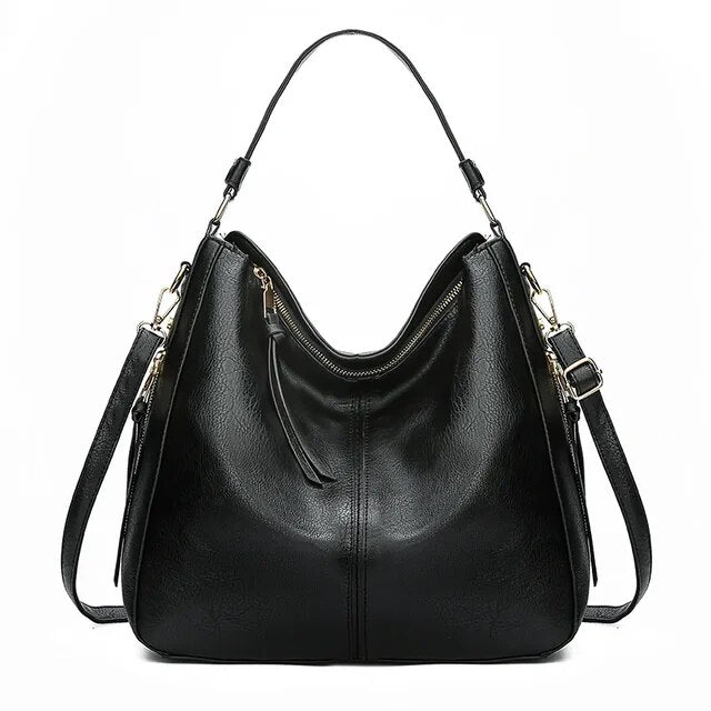 WW | Vintage-inspirierte Leder Hobo-Tasche