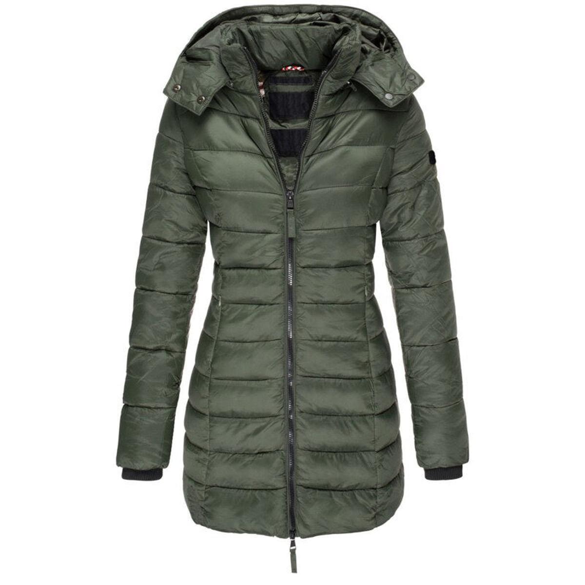 WW | Kapuze Isolierte Winterjacke mit Reißverschluss