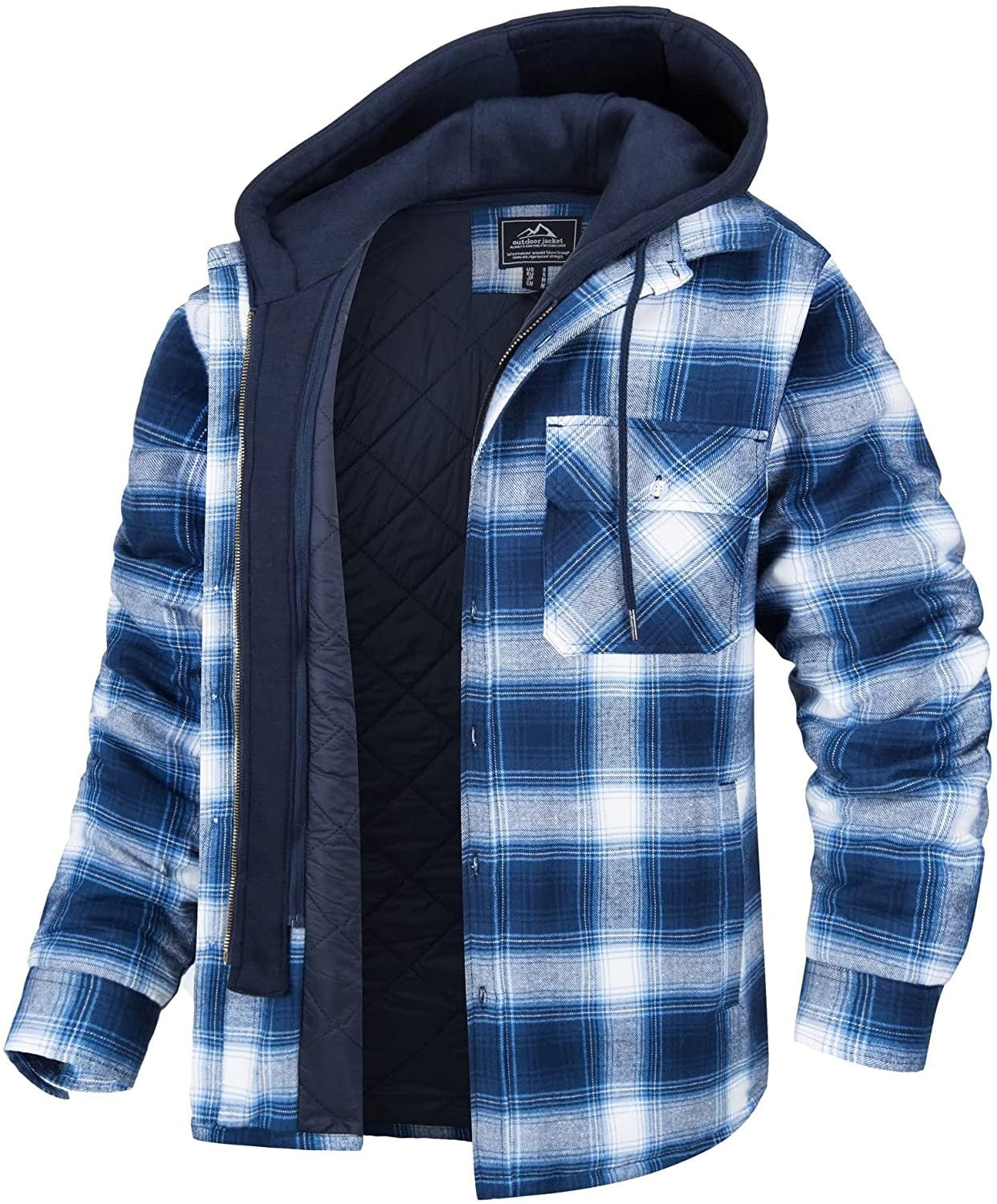 WW | Men's Quilted Gingham Zip Jacket