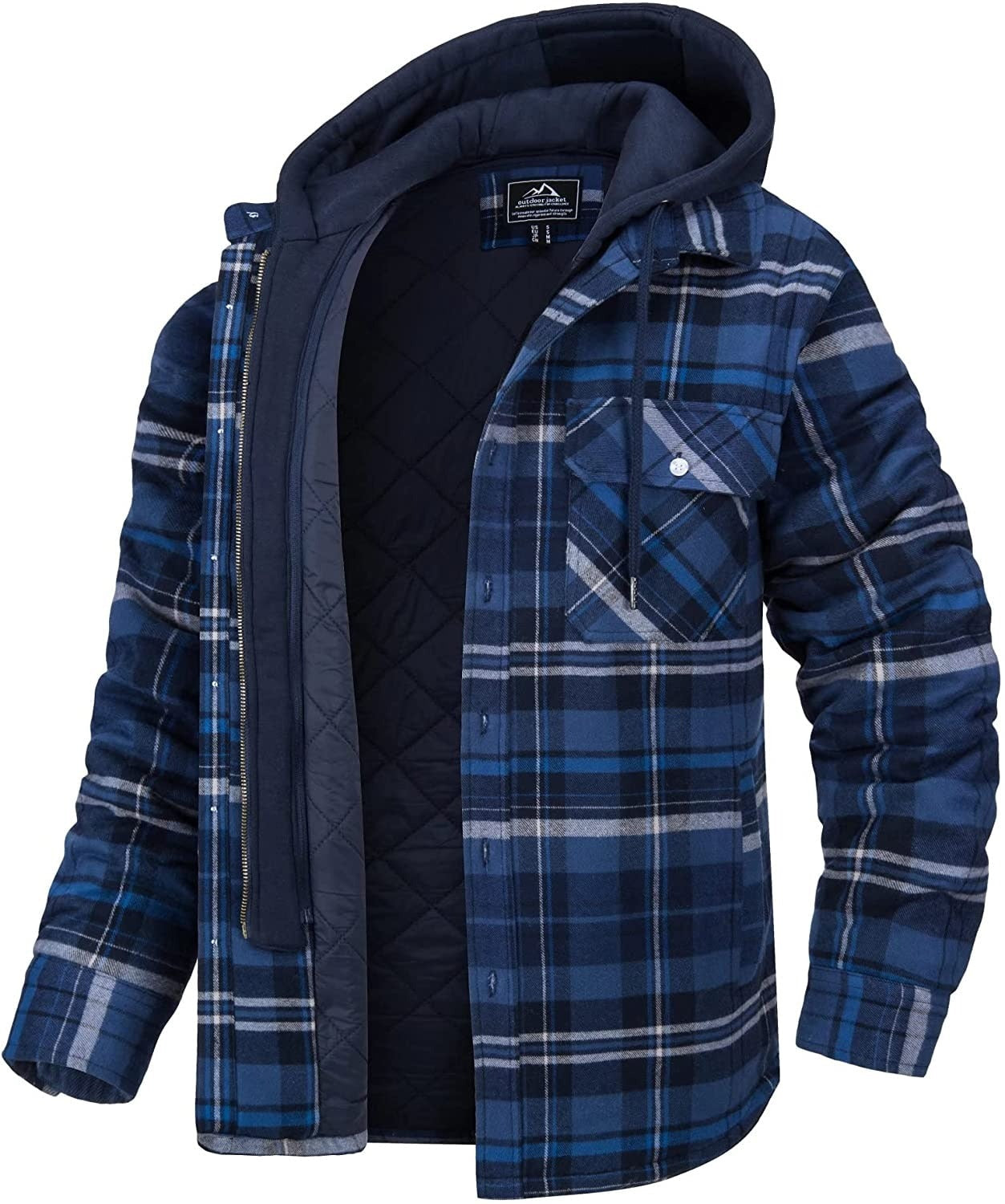 WW | Men's Quilted Gingham Zip Jacket