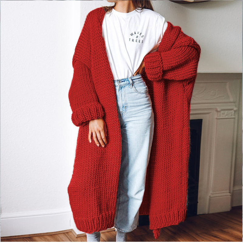 WW | Cardigan - Loose Women's Knitwear for Winter