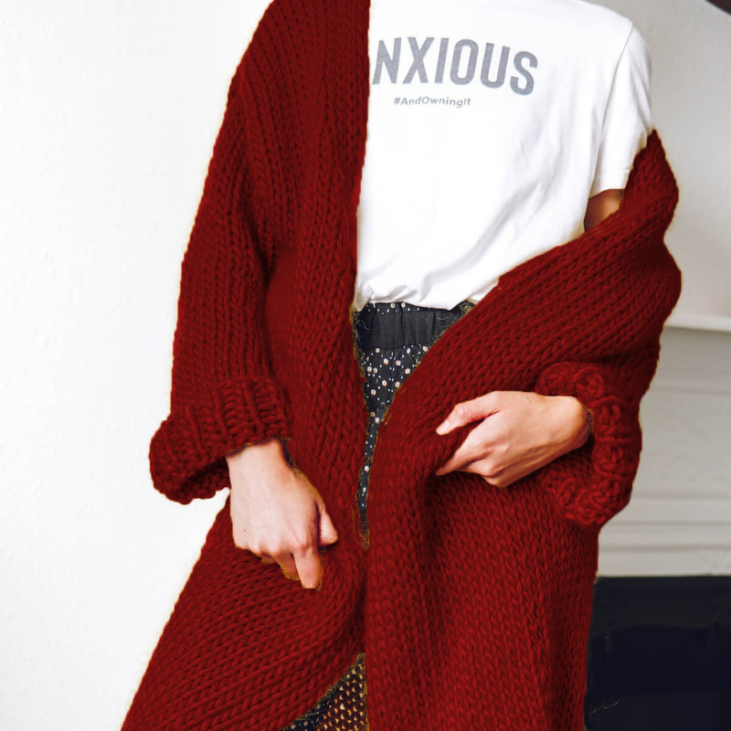 WW | Cardigan - Loose Women's Knitwear for Winter