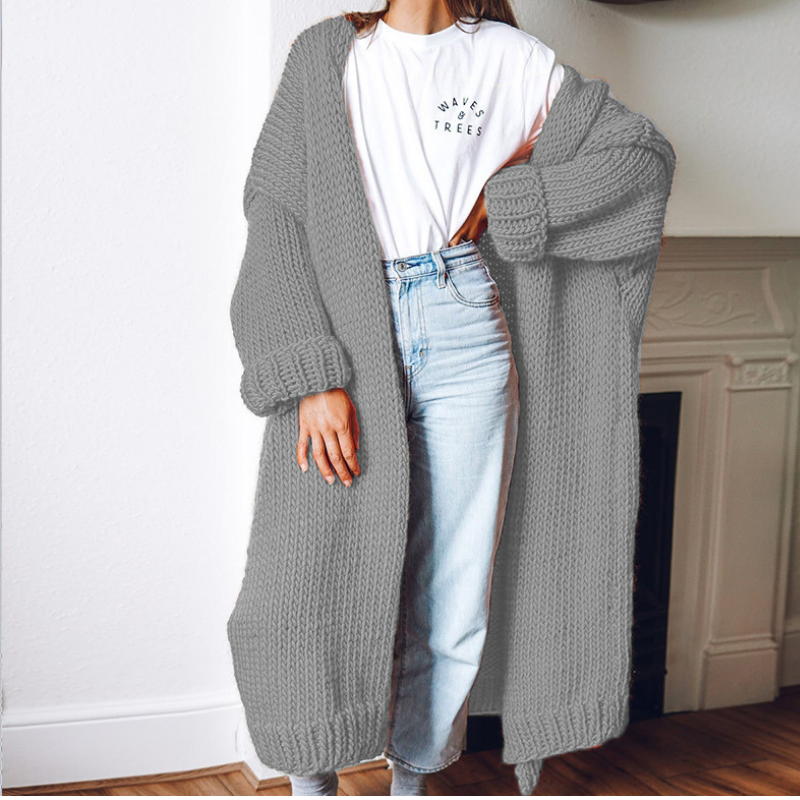 WW | Cardigan - Loose Women's Knitwear for Winter