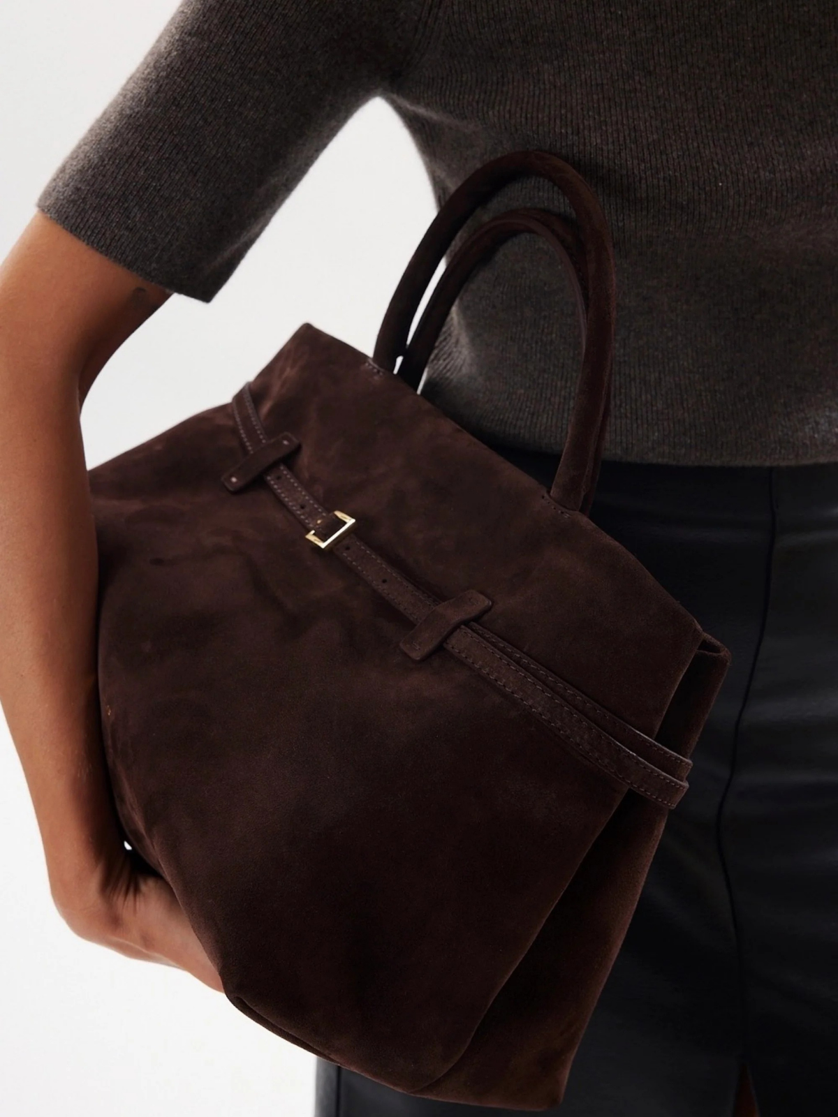 WW | Buckle Design Top Handle Bag