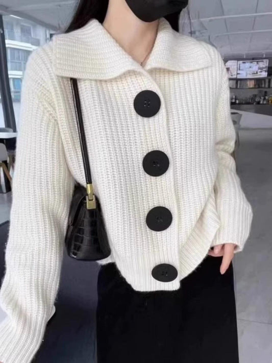 WW | Cozy White Long-Sleeve Sweater