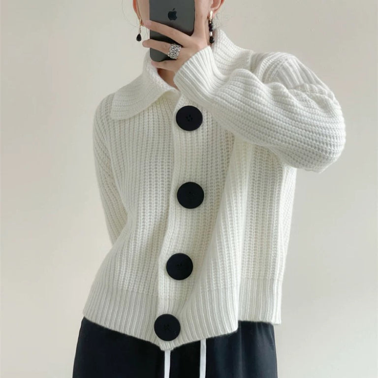 WW | Cozy White Long-Sleeve Sweater