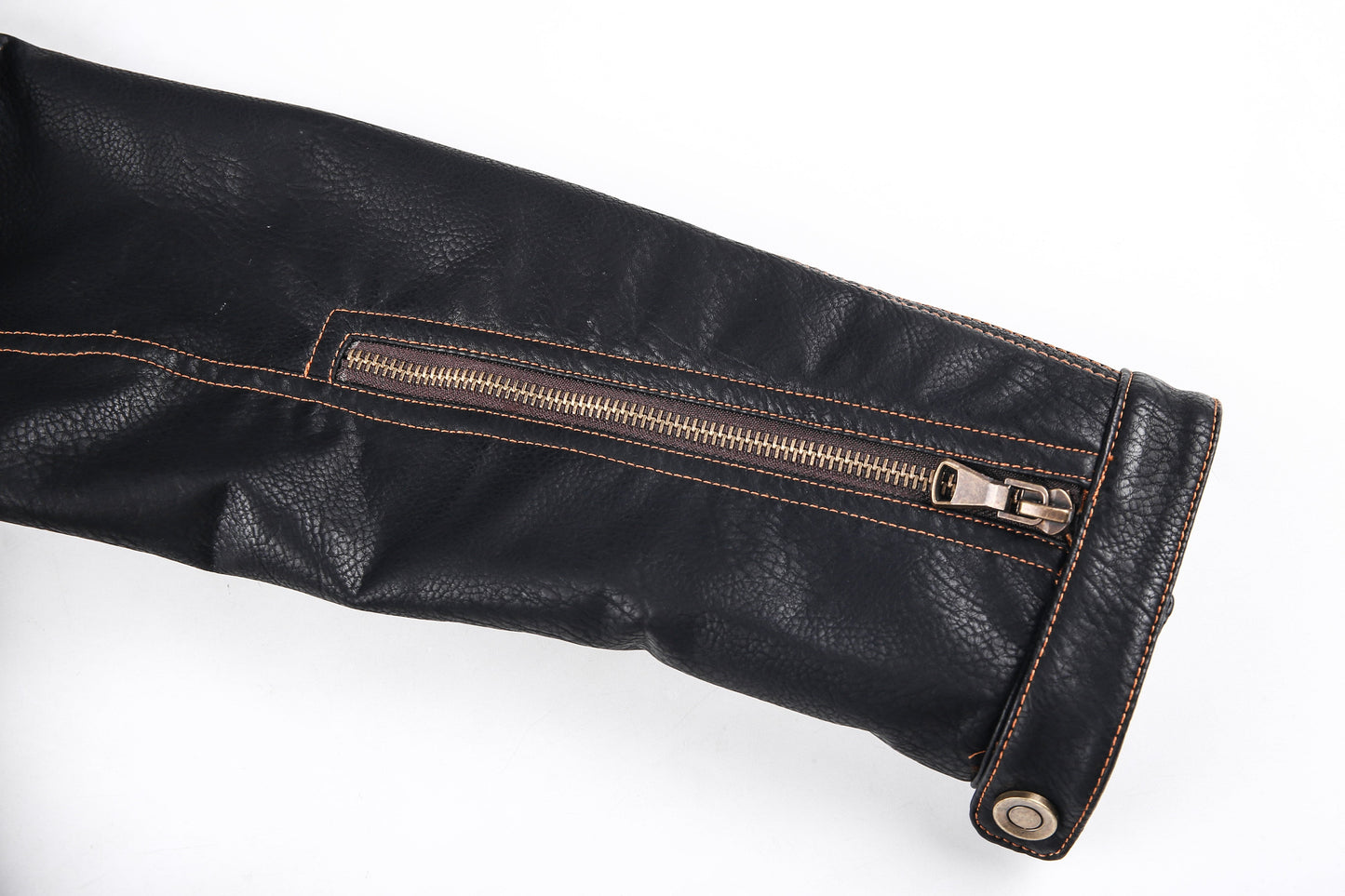 WW | Lederjacke Biker Stil Asymmetrischer Reißverschluss Gürtel in Der Taille Mehrere Taschen