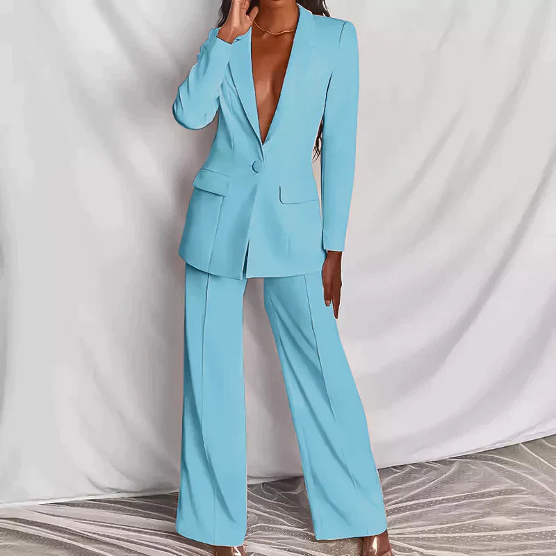 WW | Modisches Set Aus Einem Stilvollen Blazer Und Eleganten Hosen