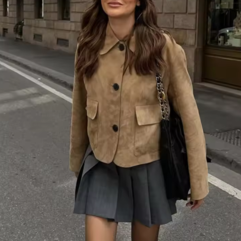 WW | Damen Bequeme Kurze Jacke Lässiger Stil