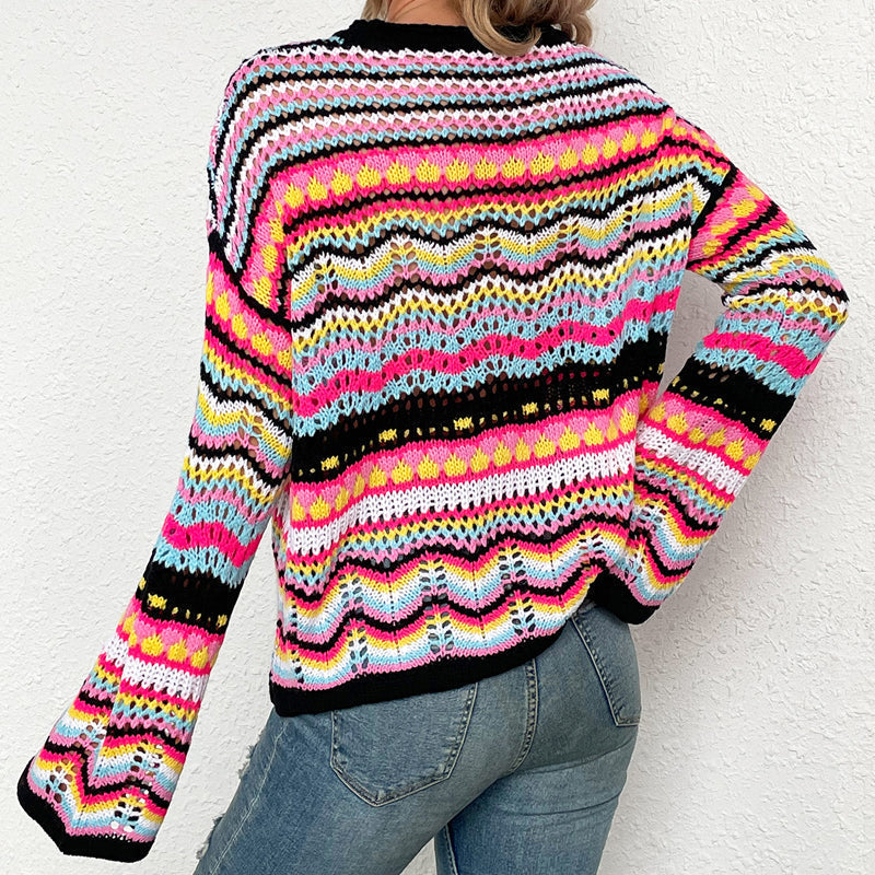 WW | Farbiger Strickpullover