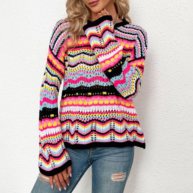 WW | Farbiger Strickpullover