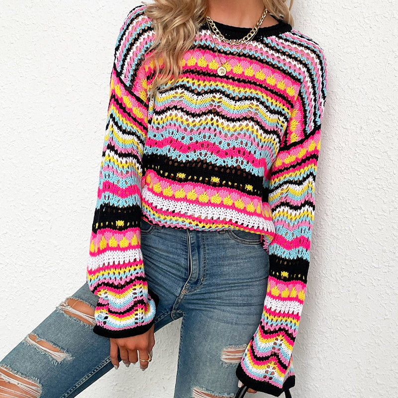 WW | Farbiger Strickpullover