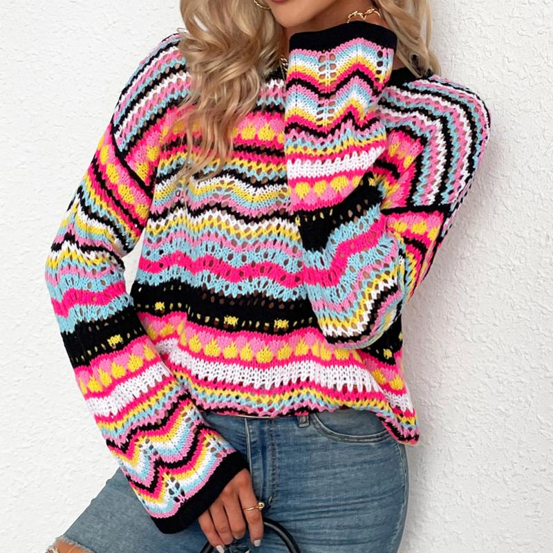 WW | Farbiger Strickpullover