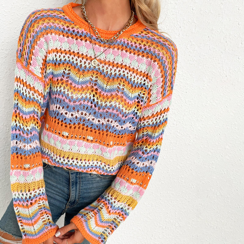 WW | Farbiger Strickpullover