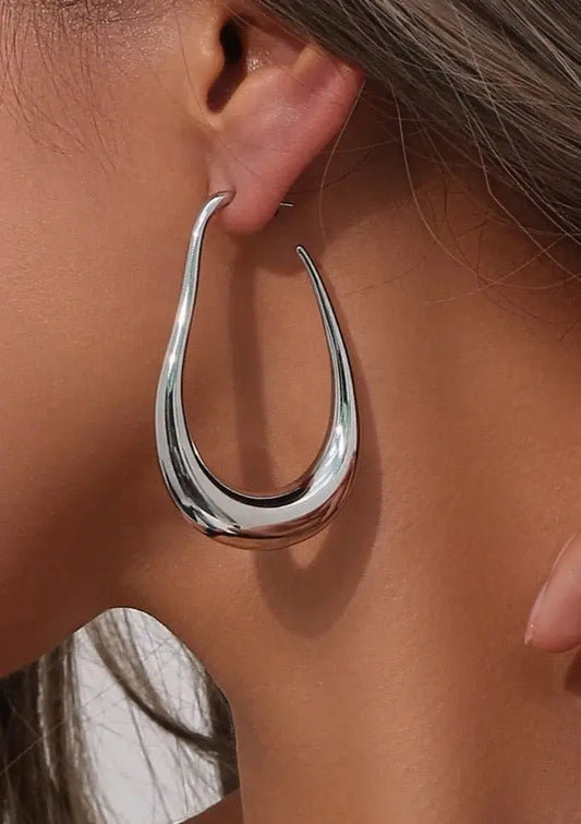 WW | Minimalist Island Earrings in Silver