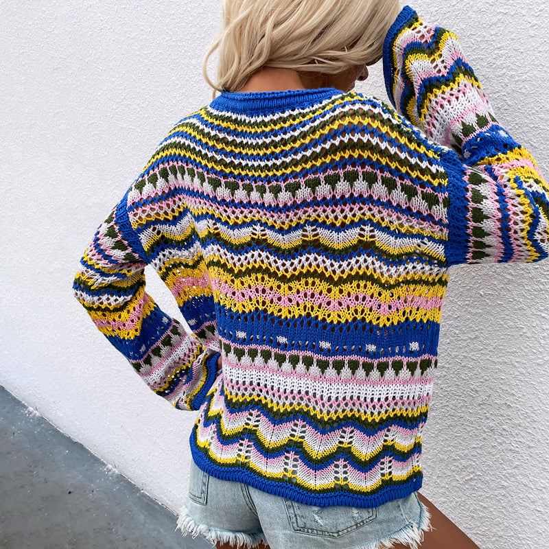 WW | Farbiger Strickpullover