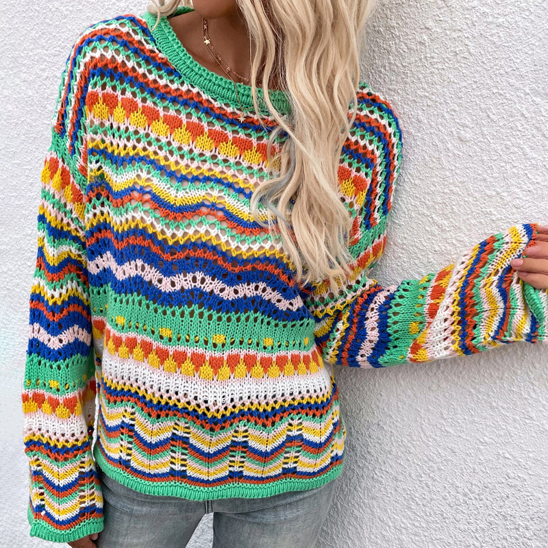 WW | Farbiger Strickpullover