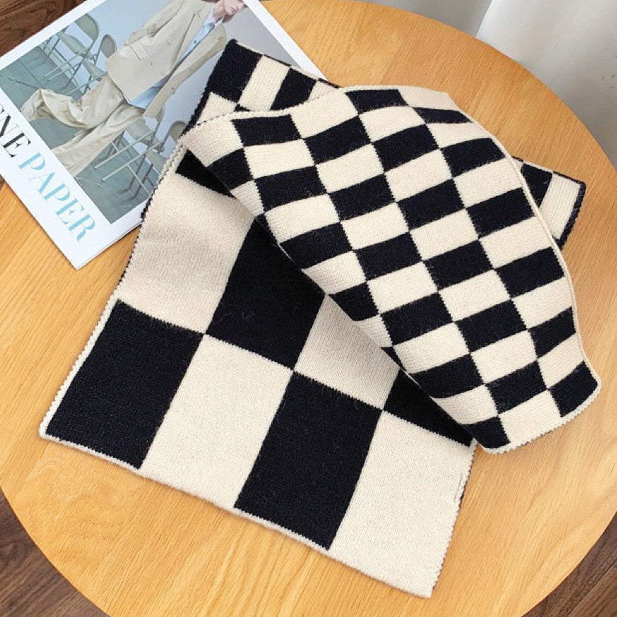 plaid wool scarf