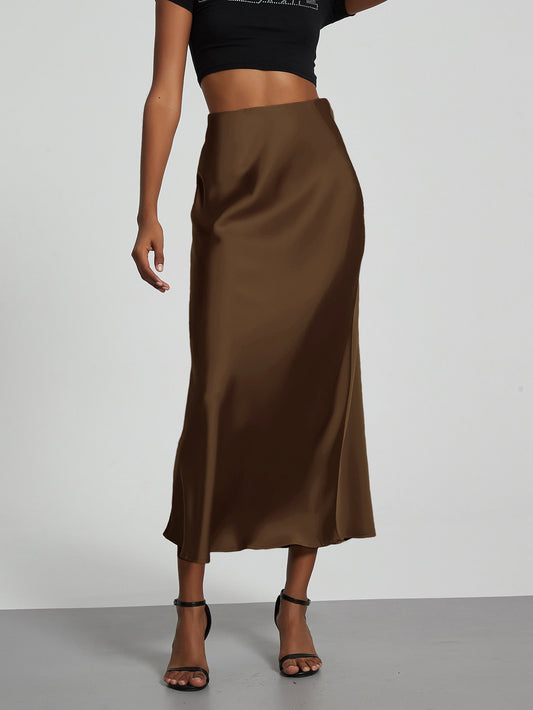 WW | Satin Maxi Skirt For Women
