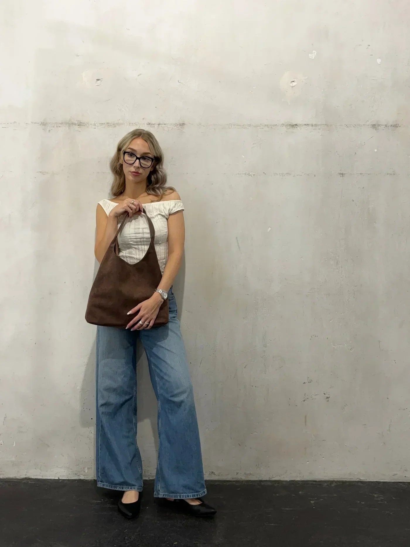 WW | Soft Suede Shoulder Bag