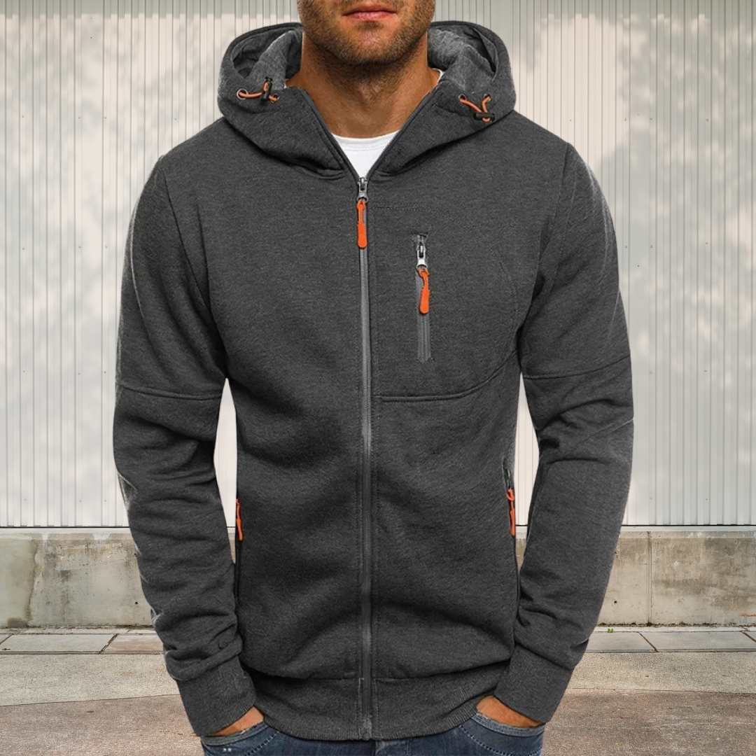 WW | Sportliche Herren Kapuzenjacke mit Reißverschluss
